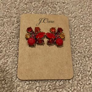 J Crew Red Costume Earrings NWT